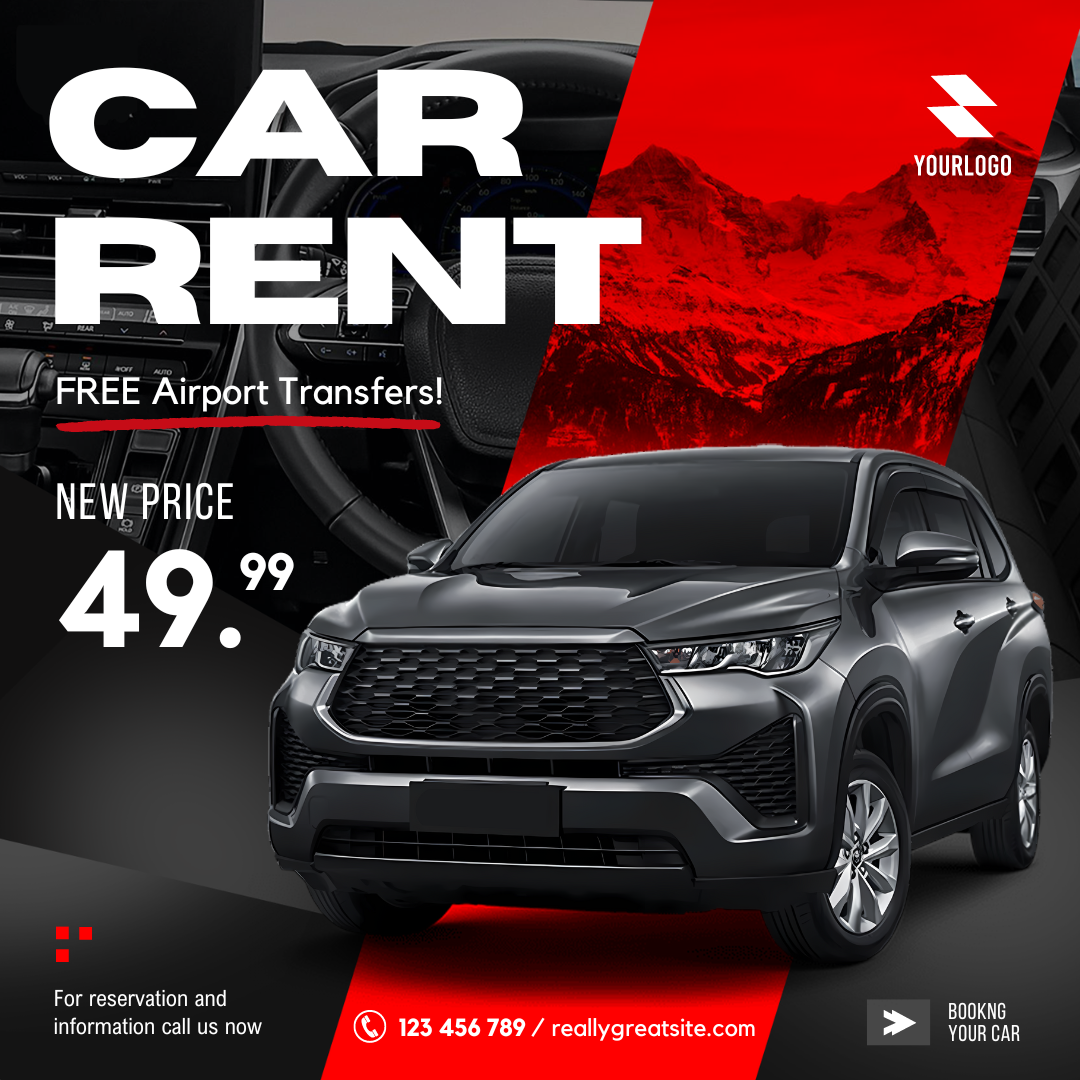 50 Car Rental Website Popup Template Kit